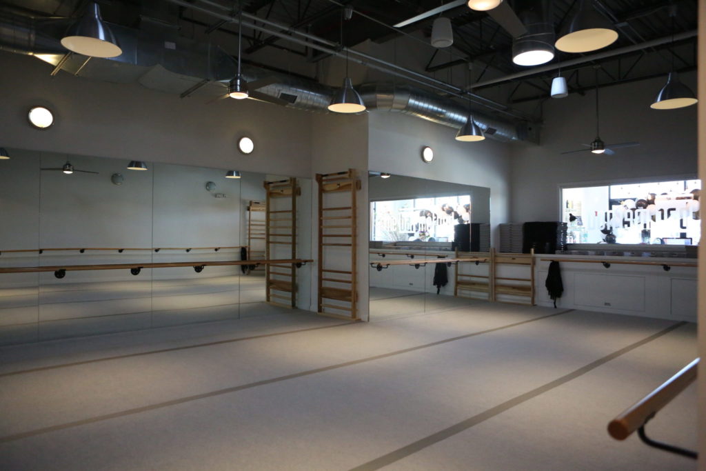 Additional image of the barre studio at the Bar method in closer