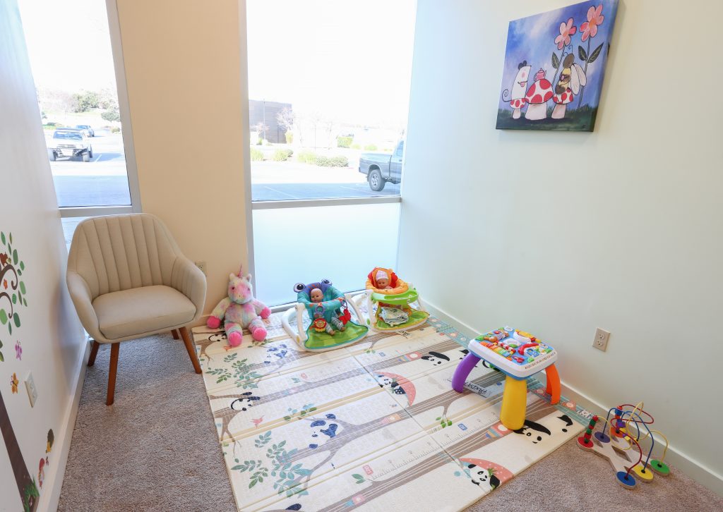 Childcare room at local barre studio